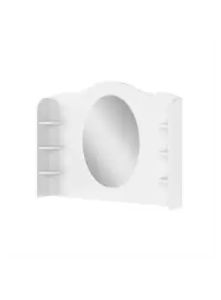 Panou Cu Oglinda Lena, Alb Si Roz, 94 Cm