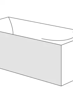 Panou frontal Radaway pentru cazi rectangulare 170cm h56cm