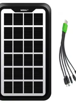 Panou Solar Portabil MRG MGD10X, 3W, Iesire USB, Negru C733