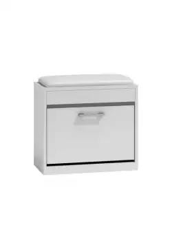 Pantofar VIGO, 3 rafturi, alb, 60x30x53 cm