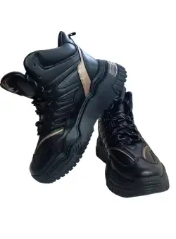 Pantofi Sport Dama, Piele Ecologica, Interior Imblanit, Toamna/Iarna, Air Style Fashion, Negru, Marime 38