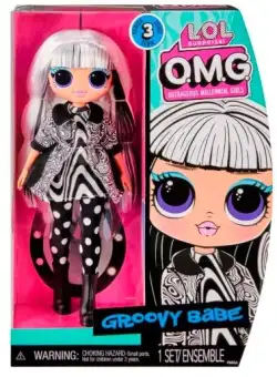 Papusa LOL Surprise OMG, Hos Doll, Seria 3, Groovy Babe, 588573EUC