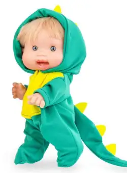 Papusa Marina & Pau Nenote Halloween 26 cm Dinozaur