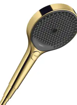 Para de dus Hansgrohe Rainfinity 130 EcoSmart Select 9l/min 3 jet gold optic lustruit