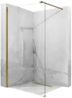 Paravan de dus Aero auriu 100 Walk In