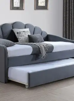 Pat Bella velvet gri – 90 x 200 cm