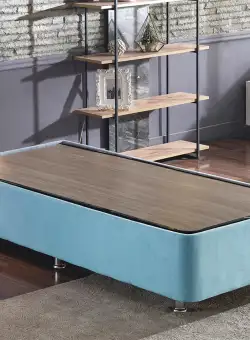 Pat Cozy albastru 120x200 cm