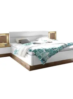 Pat Cu 2 Noptiere Castello, Dimensiune Saltea 180 x 200 Cm