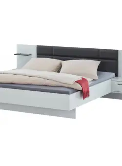 Pat cu noptiere Paris, Dimensiune Saltea 180 x 200 Cm