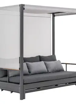 Pat de gradina extensibil Duisburg antracit L196 cm