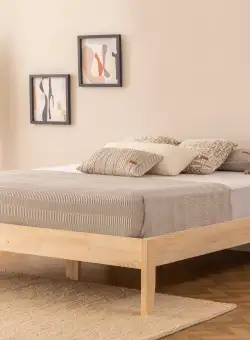 Pat dublu Galaksi v2, Natural, 140x37x200 cm