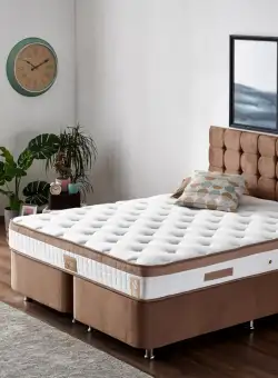 Pat Latte TS maro deschis 180x200 cm