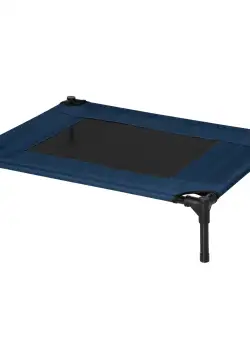 Pat pentru caini, 76x61x18cm, albastru si negru PawHut | Aosom RO