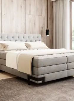 Pat tapitat boxspring Godin 140x200 cm