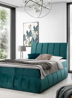 Pat tapitat boxspring Vincenzo – 180/200 cm