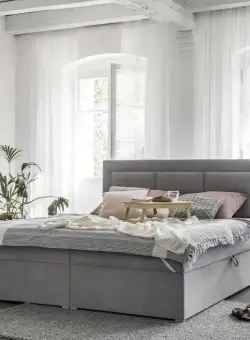 Pat tapitat boxspring Vivre – 160/200 cm