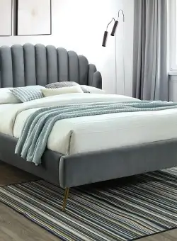 Pat tapitat Calabria Velvet Gri - 160 x 200 cm