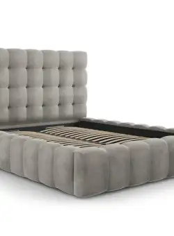 Pat tapitat catifea Bali – 180×200 cm