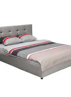 Pat tapitat ECONO CLASIC, 140x200 cm, gri