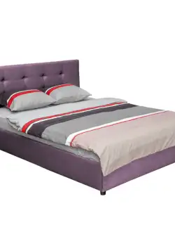 Pat tapitat ECONO CLASIC, 140x200 cm, mov deschis