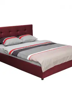 Pat tapitat ECONO CLASIC, mov inchis, 140x200 cm