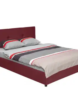 Pat tapitat ECONO I, 160x200 cm, mov inchis