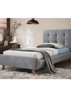 Pat tapitat Tiffany gri -90x200 cm