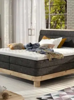 Pat tip boxspring Donna – 140/200, L214 x l148 x h114 cm