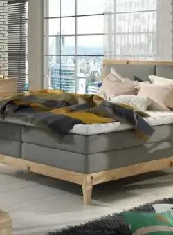 Pat tip boxspring Ida - 140/200, L204 x l140 x h120 cm