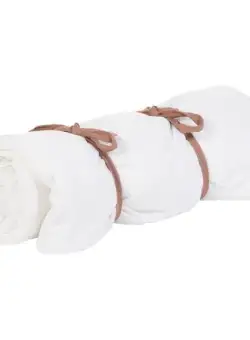 Patura matlasata Childhome 140x100 cm Jerse, Ecru