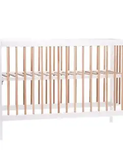 Patut Childhome Cot 97 Fag 60x120 cm, Natural/Alb