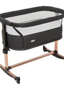 Patut co-sleeper BabyGo Vivaldi Gold, 57 cm, 90 cm, 60 cm (Negru)