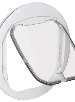 PawHut Ușă Batantă pentru Pisici, 4 Moduri de Acces, Ușor de Instalat, Φ44x4cm | Aosom Romania