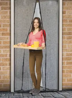 Perdea anti-tantari pt. usi inchidere magnetica, 100 x 210 cm, Model floral