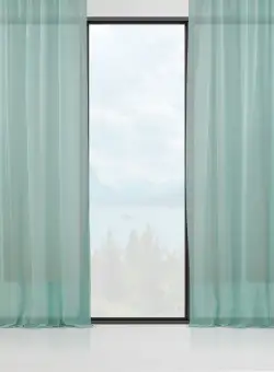 Perdea transparentă Antonio 4, Verde, 140x175 cm