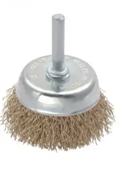 Perie de sarma tip cupa cu tija Troy 27702-65, 65 mm