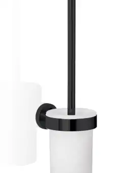 Perie WC cu suport Decor Walther Basic cu prindere pe perete negru mat