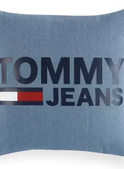 Perna decorativa Tommy Jeans TJ Logo 40x40cm albastru denim