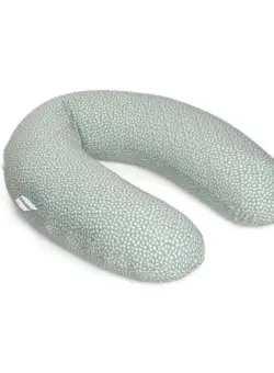 Perna mare Doomoo pentru gravide si bebelusi 3 in 1, bumbac organic Buddy Cloudy Kaki