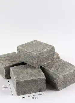 Piatra Cubica Ardezie Kavala Natur, 10 x 10 x 5-7cm
