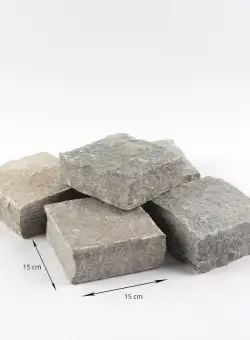 Piatra Cubica Ardezie Kavala Natur, 15 x 15 x 3-5 cm