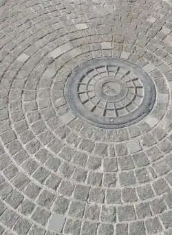 Piatra Cubica Granit Gri Antracit Natur, 10 x 10 x 5 cm