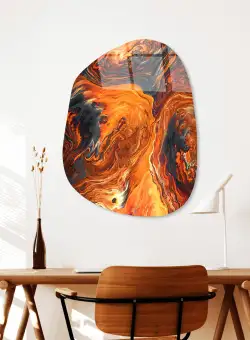 Pictură decorativă din sticlă temperată UV-1082, Multicolor, 50x70 cm