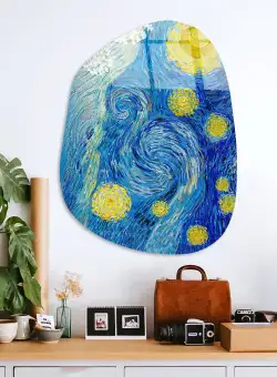 Pictură decorativă din sticlă temperată UV-1091, Multicolor, 50x70 cm