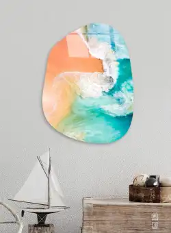 Pictură decorativă din sticlă temperată UV-1118, Multicolor, 35x50 cm