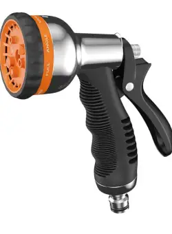 Pistol Claber 96220000 pentru udat cu 8 functii metal cromat