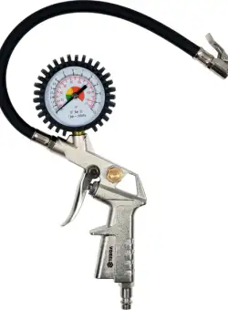 Pistol cu manometru VOREL, pentru aer comprimat, 8bar