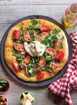 Platou ardezie rotund Revol Basalt 28 cm