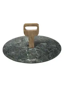 Platou Green Marble D 30 Cm