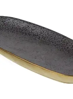 Platou oval Deko Senso Ceylon 25x11.5cm portelan negru